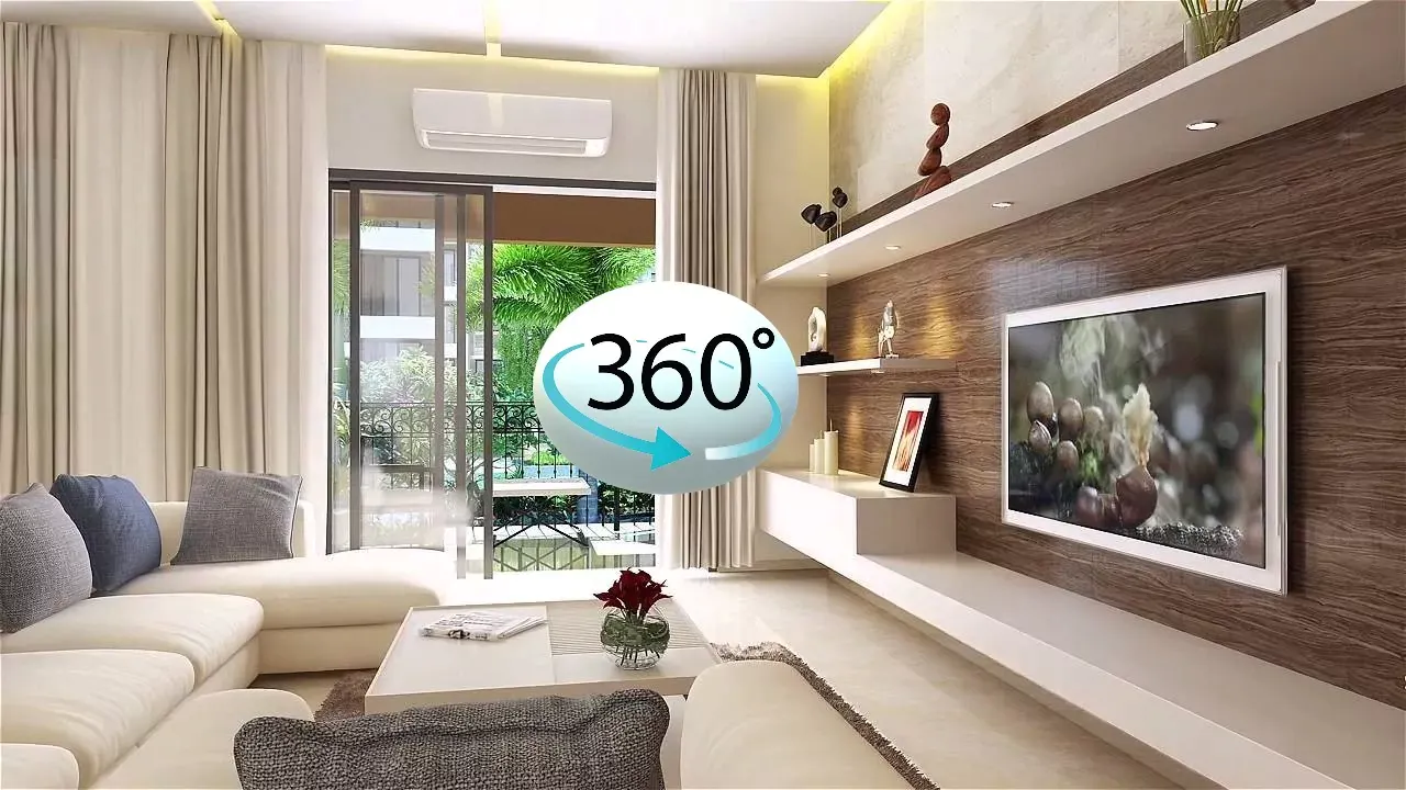 Purva Heron 360 degree virtual tour preview of the apartment interiors and clubhouse