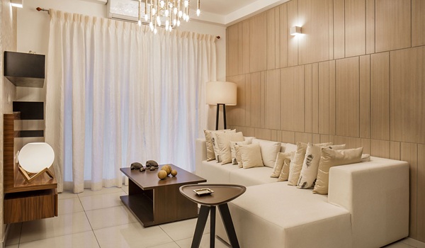 Purva Heron apartment living area interior