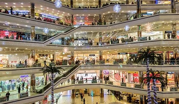 Shopping malls and entertainment near Purva Heron in North-West Bengaluru